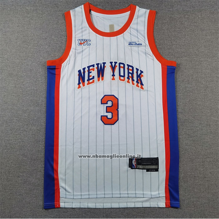 Maglia New York Knicks Josh Hart #3 Citta 2024-25 Bianco